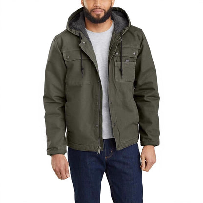 Herren Arbeitsjacke Lässig Kapuze Gemütlich