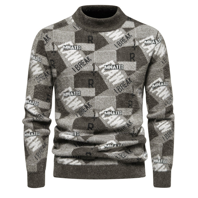 Herren Pullover Strukturiert Modern Rundhals - BerlinGlamour