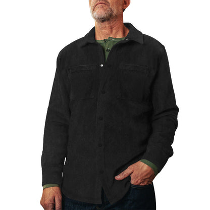 Herren Cordjacke Modern mit Brusttaschen Braun