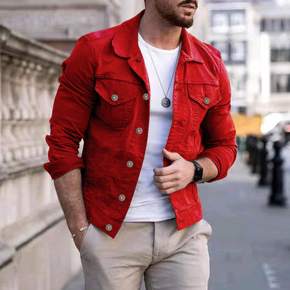 Herren Lederjacke Modern Glamour Style