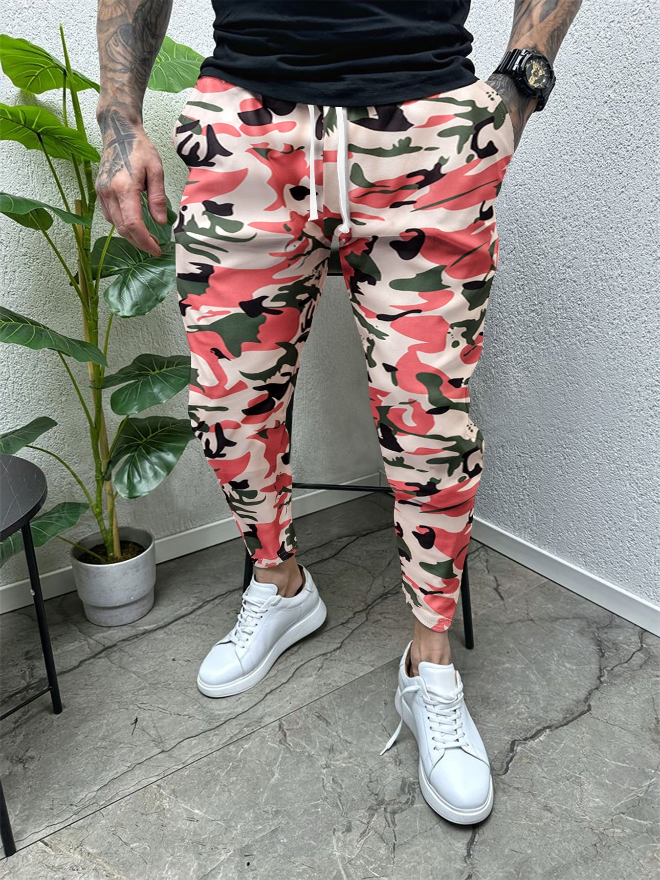 Herren Cargohose Sportlich Elastisch Bequem