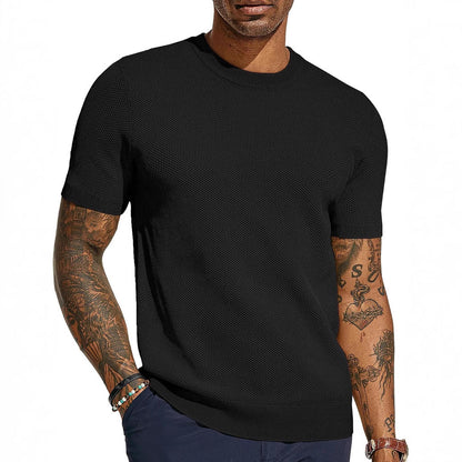 Herren T-Shirt Atmungsaktiv Netz-Top Sportlich