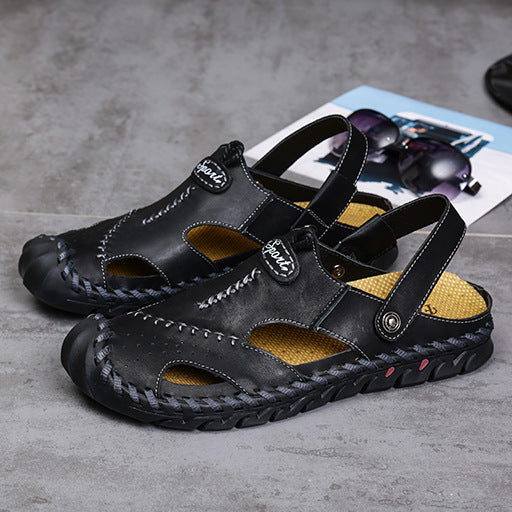 Damen Ledersandalen Sportlich Elastisch Komfort Sohle