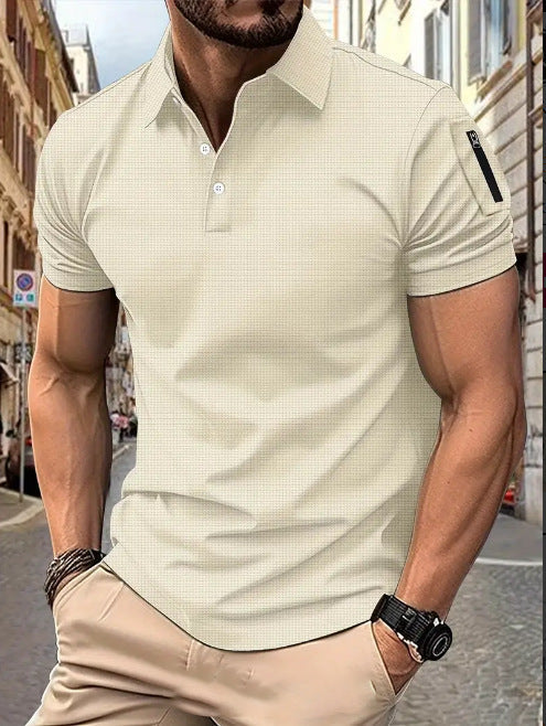 Herren Poloshirt Modern Muster Berlin Style