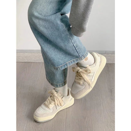 Damen Sneaker Bequem Schnürsenkel Sportlich