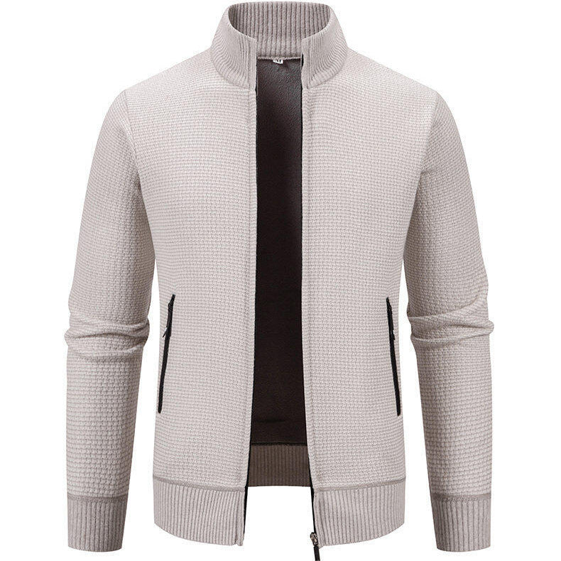 Herren Strickjacke Modern Mit Reißverschlusstaschen