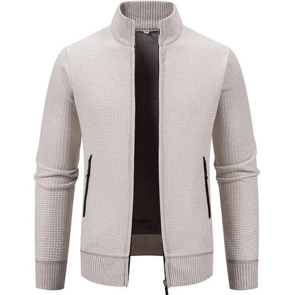 Herren Strickjacke Modern Mit Reißverschlusstaschen