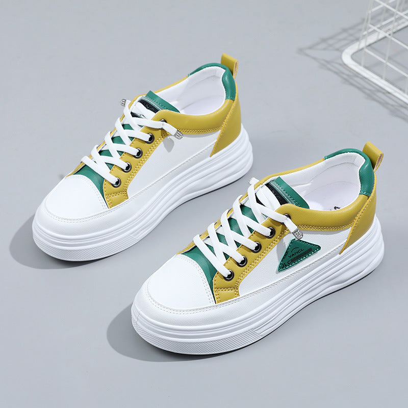 Plateau Sneaker Damen Stylisch Atmungsaktiv Rutschfest
