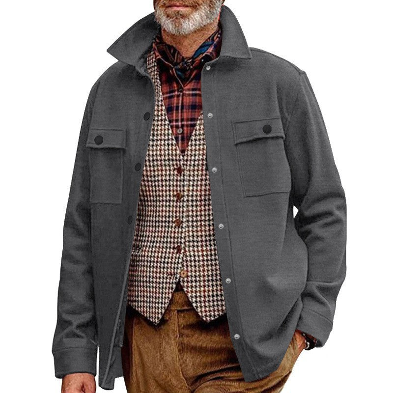 Männer Outdoorjacke Lässig Praktisch Modern