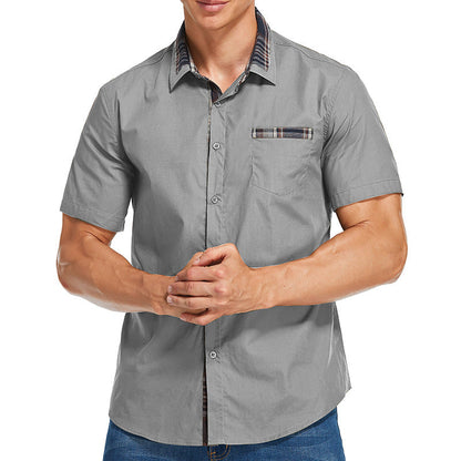 Herren Kurzarmhemd Karomuster Modern Style