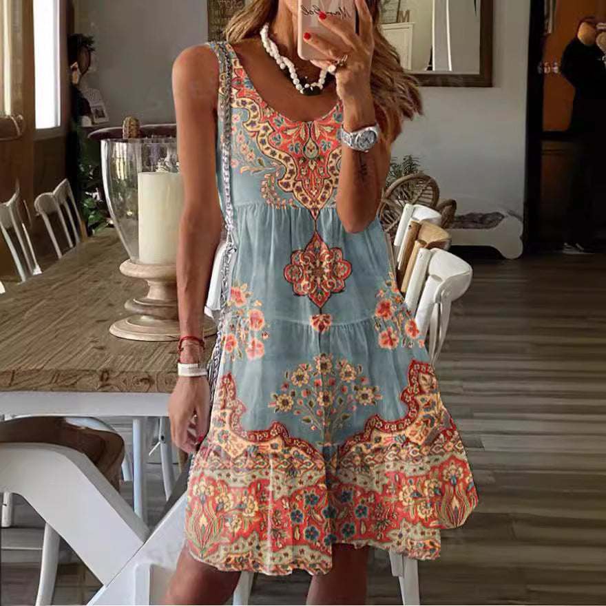 Damen Kleid Sommerlich mit Verstellbaren Trägern - BerlinGlamour