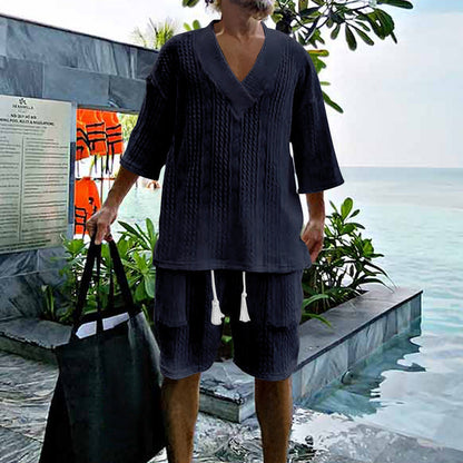 Herren Sommerhose Bequem Leicht Mit Taschen