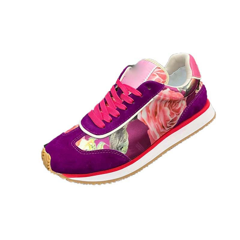 Damen Sneaker Modisch Floralmuster Rutschfest