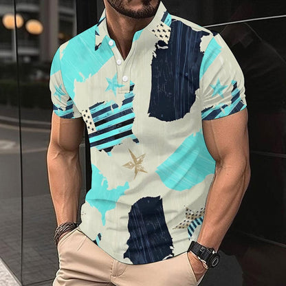 Herren Kurzarmhemd mit Berlin Design Modern
