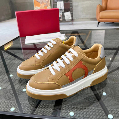 Damen Sneaker Sportlich Lederschuhe Trendy Modell
