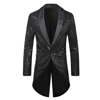 Maßgeschneiderter Herren Blazer mit Pailletten Luxus Design