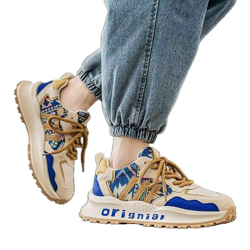 Damen Sneaker Bequem Modisch mit Stickerei