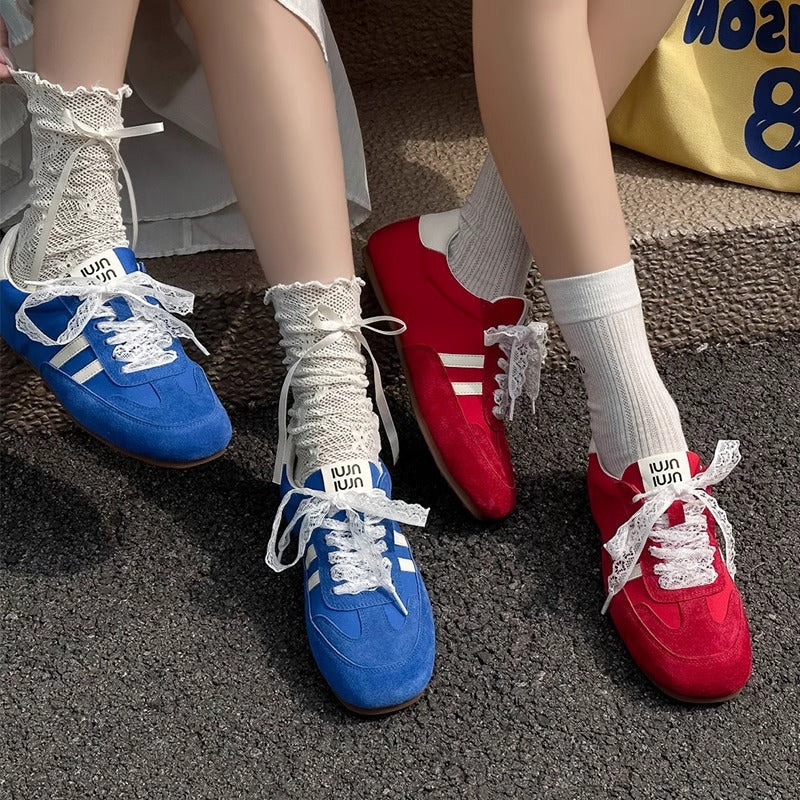 Damen Sneaker Luxus Obermaterial Rutschfeste Sohle