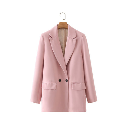 Herren Blazer Zweireiher Klassisch Elegent