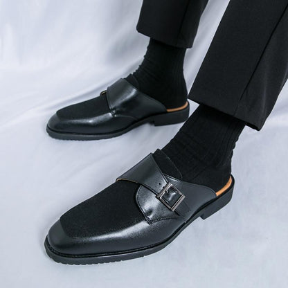 Damen Clogs Elegantes Design Gürtelschließe