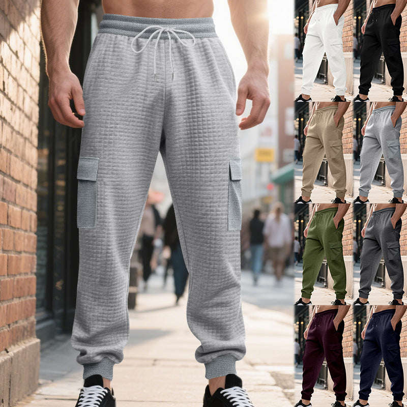 Herren Cargo-Hosen Sportlich Elastisch Mehrere Taschen - BerlinGlamour