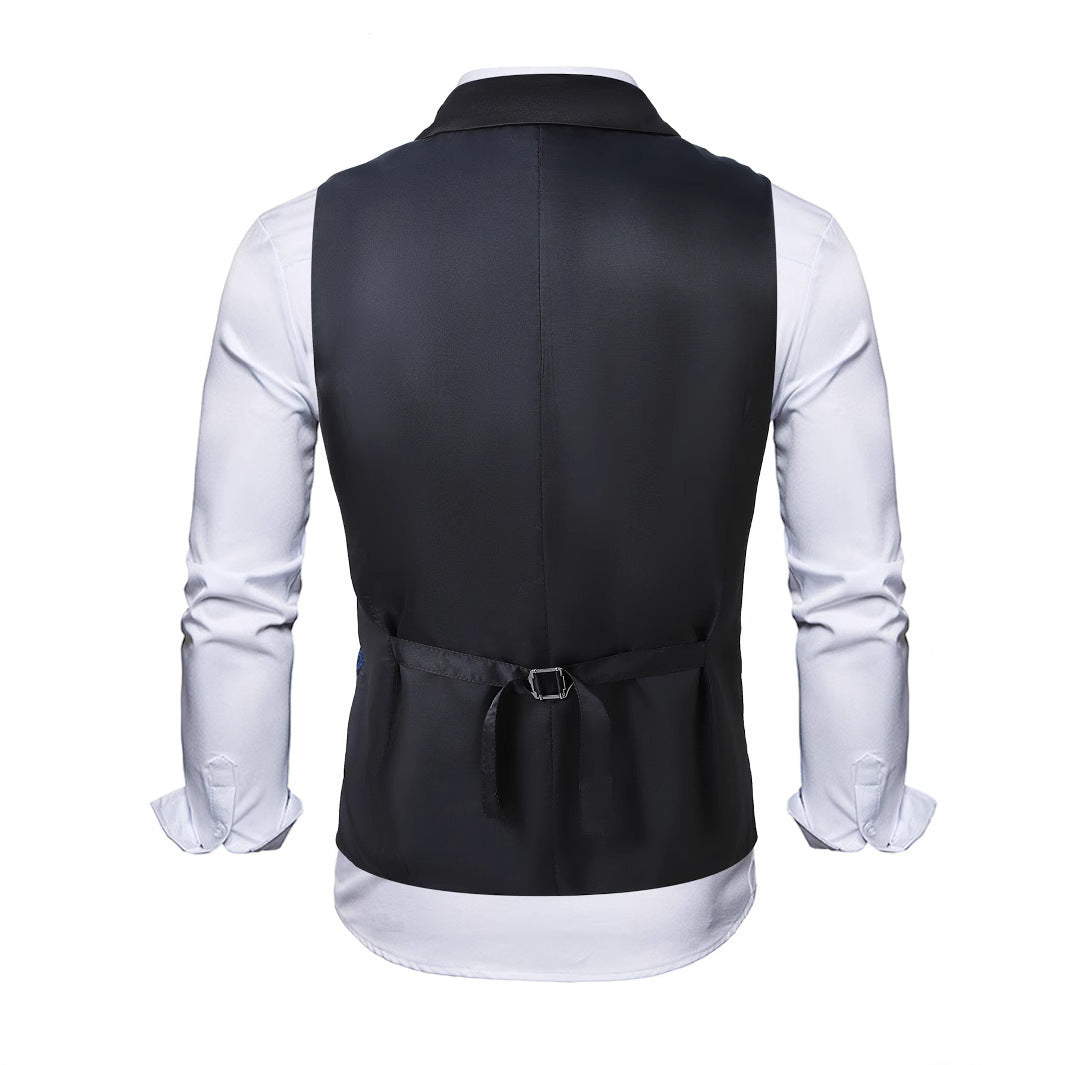 Elegante Herren Weste Paisley Muster Glänzend