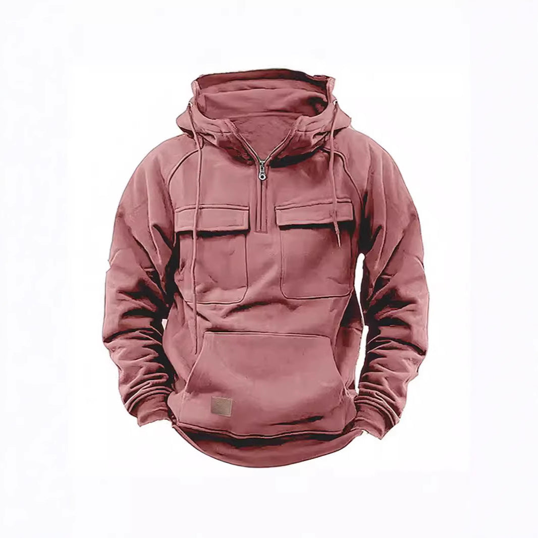 Herren Kapuzenpullover Funktional mit Taschen Sportlich