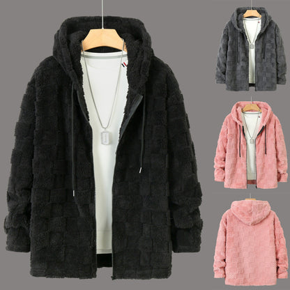 Herren Kuschelige Fleecejacke mit Kapuze und Taschen BerlinGlamour, eine elegante und stylische Lampe, die Ihre Garderobe und Dekorationen zum strahlen lässt. Die Lampe ist aus hoch - BerlinGlamour