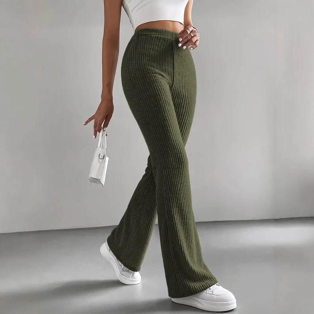 Damen Stretchhose Bequem Weit Geschnitten Hochwertig