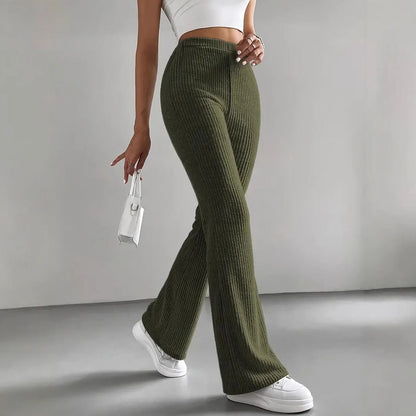 Damen Stretchhose Bequem Weit Geschnitten Hochwertig