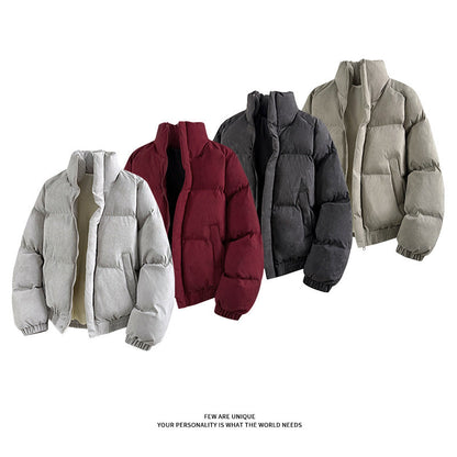 Damen Daunenjacke Warm Elegant Hoch Kragen