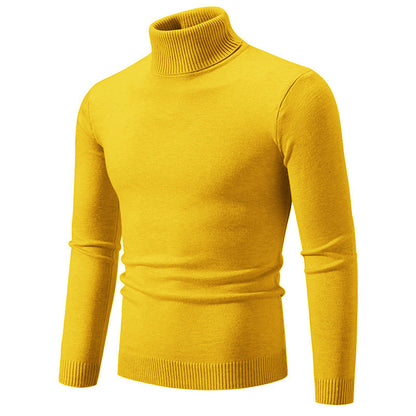 Herren Rollkragenpullover Baumwolle Weich Bequem