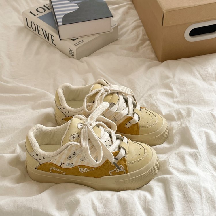 Damen Sneaker Bequem Atmungsaktiv Floral - BerlinGlamour