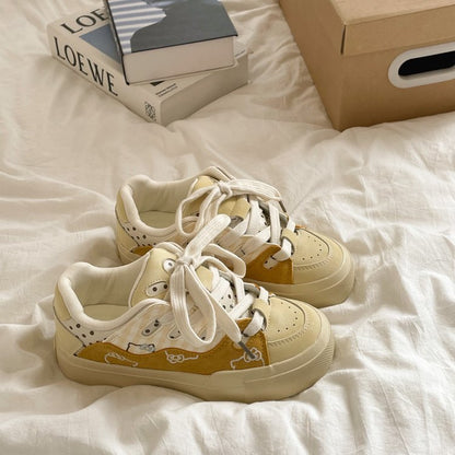 Damen Sneaker Bequem Atmungsaktiv Floral - BerlinGlamour