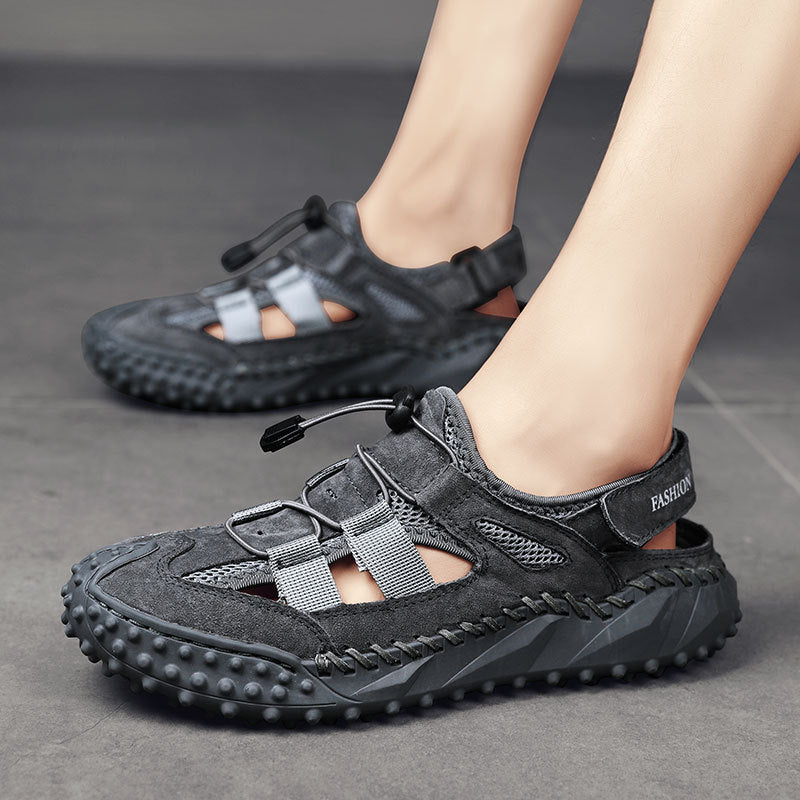 Damen Sandalen Bequem Schnellschnürsystem Modern