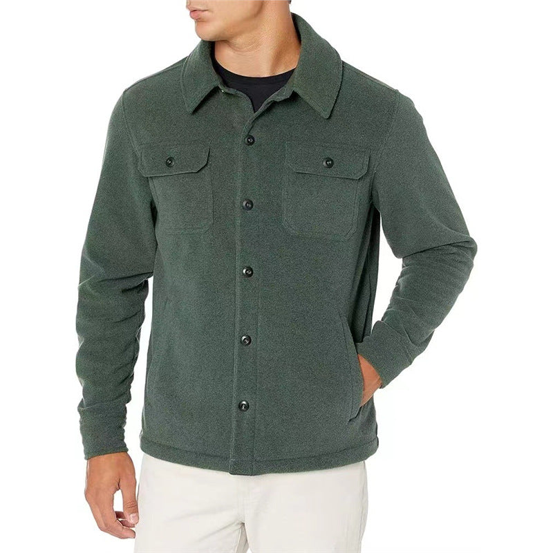 Herren Fleecejacke Warm mit Taschen Modern Sportlich
