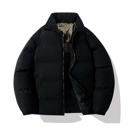 Herren Steppjacke Isoliert Warm mit hohem Kragen