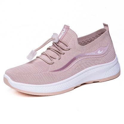 Damen Sneaker Sportlich atmungsaktiv mit Schnellschnürsystem