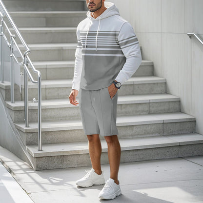 Herren Kapuzenshirt Sportlich Modern Mit Struktur