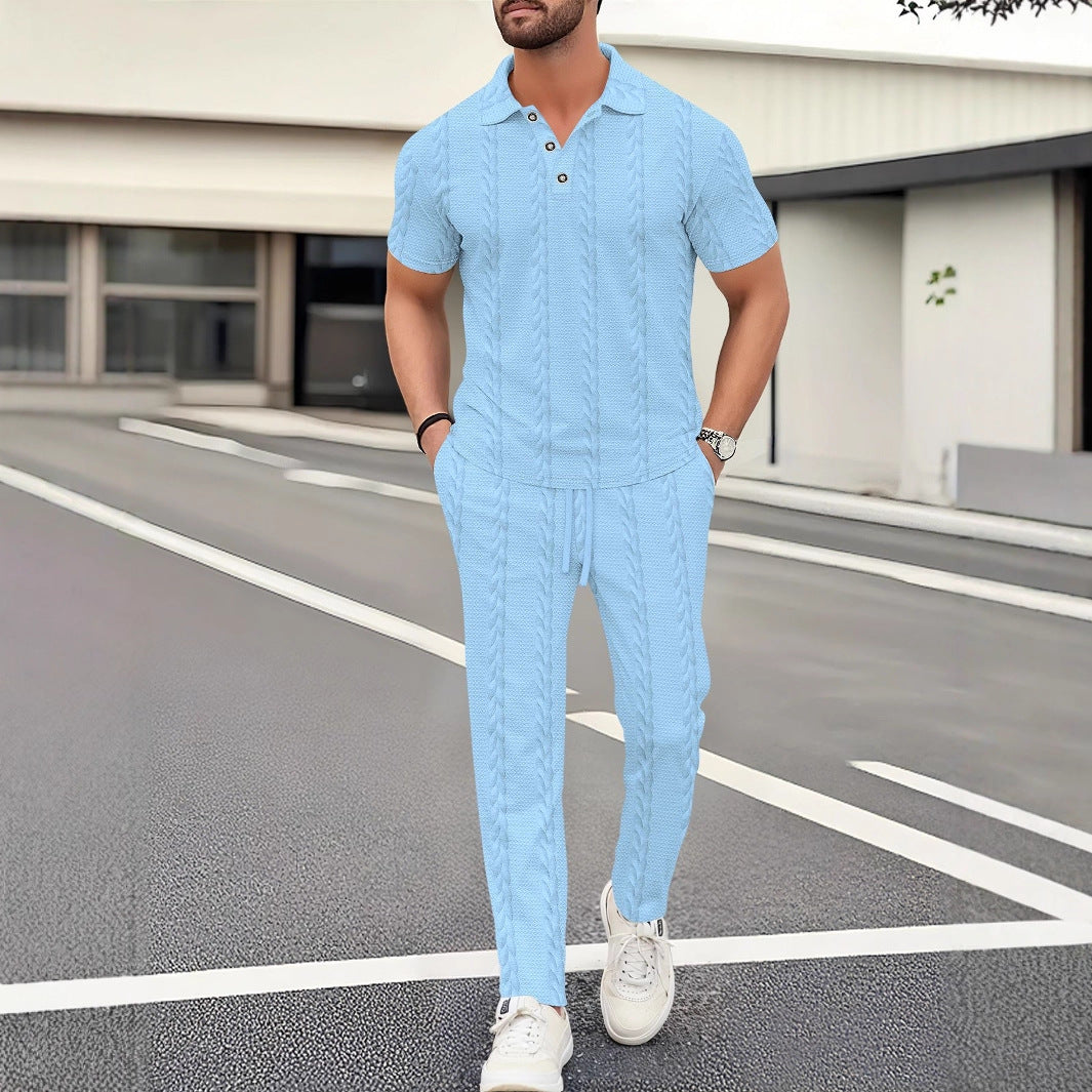 Herren Freizeitanzug Bequem Jogginghose Sportlich Modern