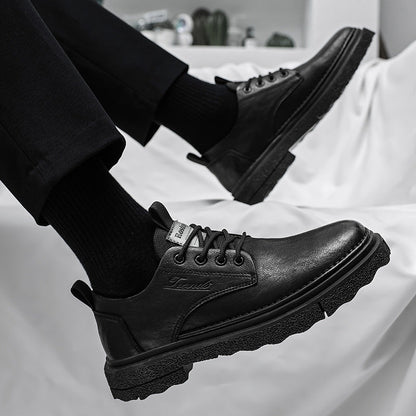 Damen Schnürschuhe Robust Leder Rutschfest