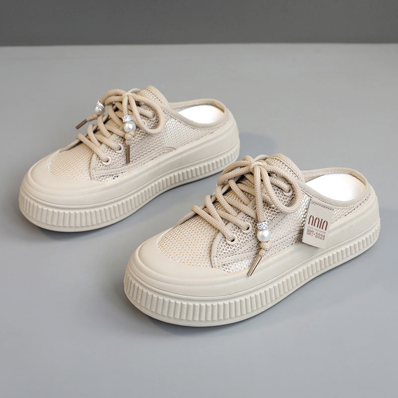 Damen Sneaker Slip-On Atmungsaktiv Mesh Modern