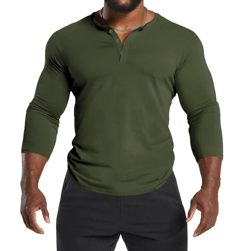 Herren Langarm T-Shirt atmungsaktiv Komfort Schnitt
