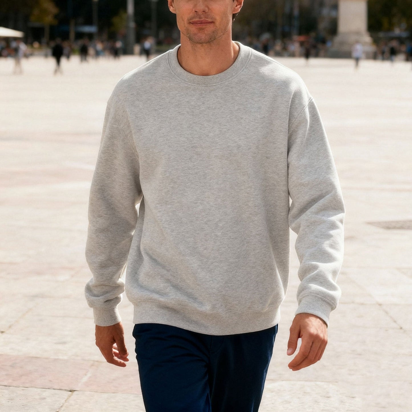 Bequemes Herren Sweatshirt Relaxed Fit Elastisch