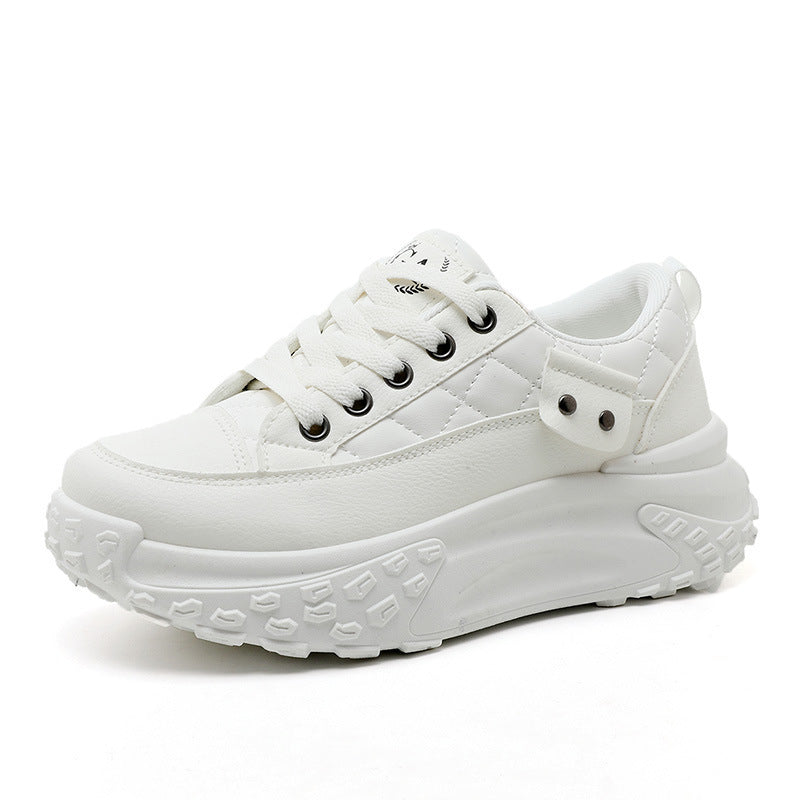 Damen Plateau Sneaker Hoch mit Weichem Innenfutter und Dämpfender Sohle - BerlinGlamour