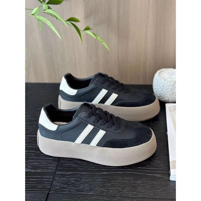 Damen Sneaker Hochmodell mit dicker Sohle und modischem Design