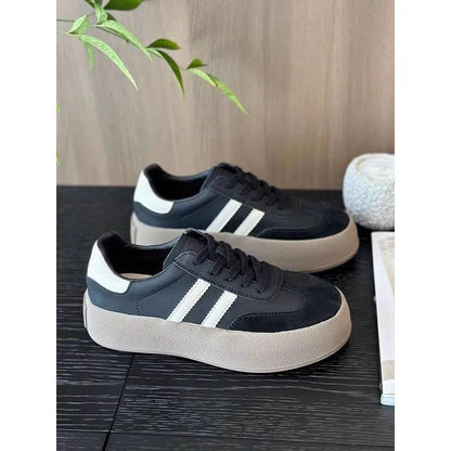 Damen Sneaker Hochmodell mit dicker Sohle und modischem Design