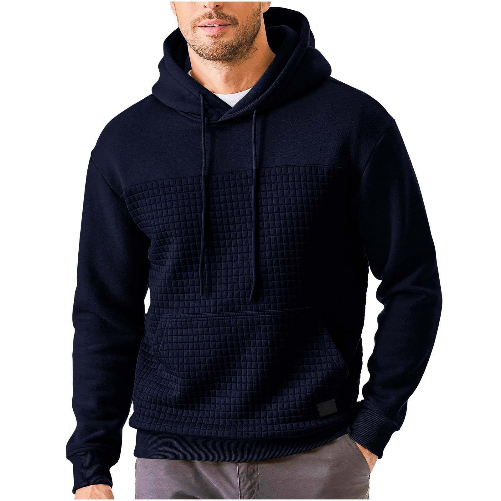 Herren Kapuzenpullover Strukturiert Modern Trendig - BerlinGlamour