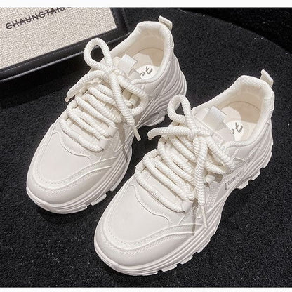 Damen Sneaker Chunky Bequem Robust Mode