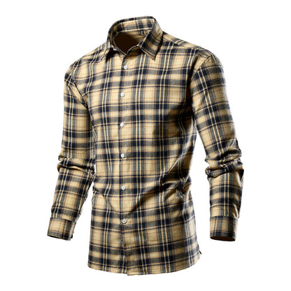 Herren Hemd Karo-Design Modern Baumwolle